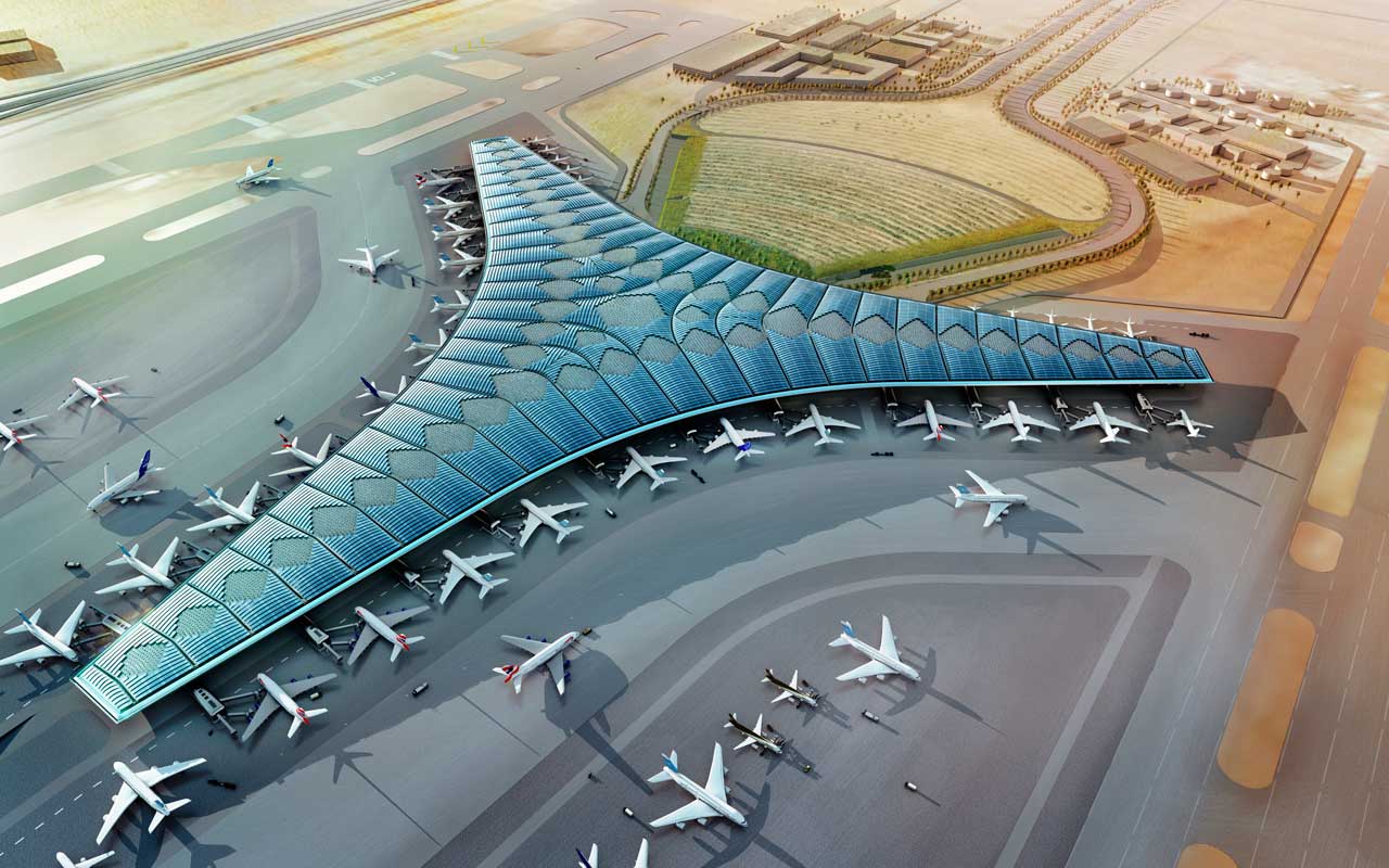 Koeweit-internaitonale-luchthaven-buitenkant